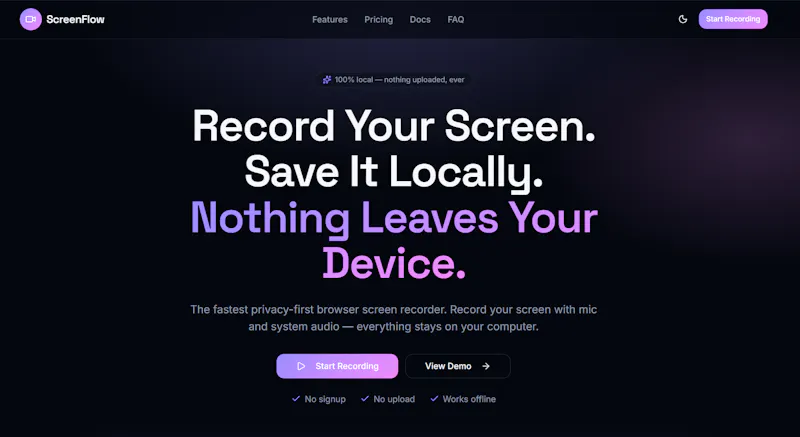 ScreenFlow screenshot 1