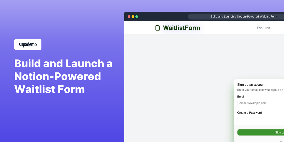 Waitlist Form gallery image