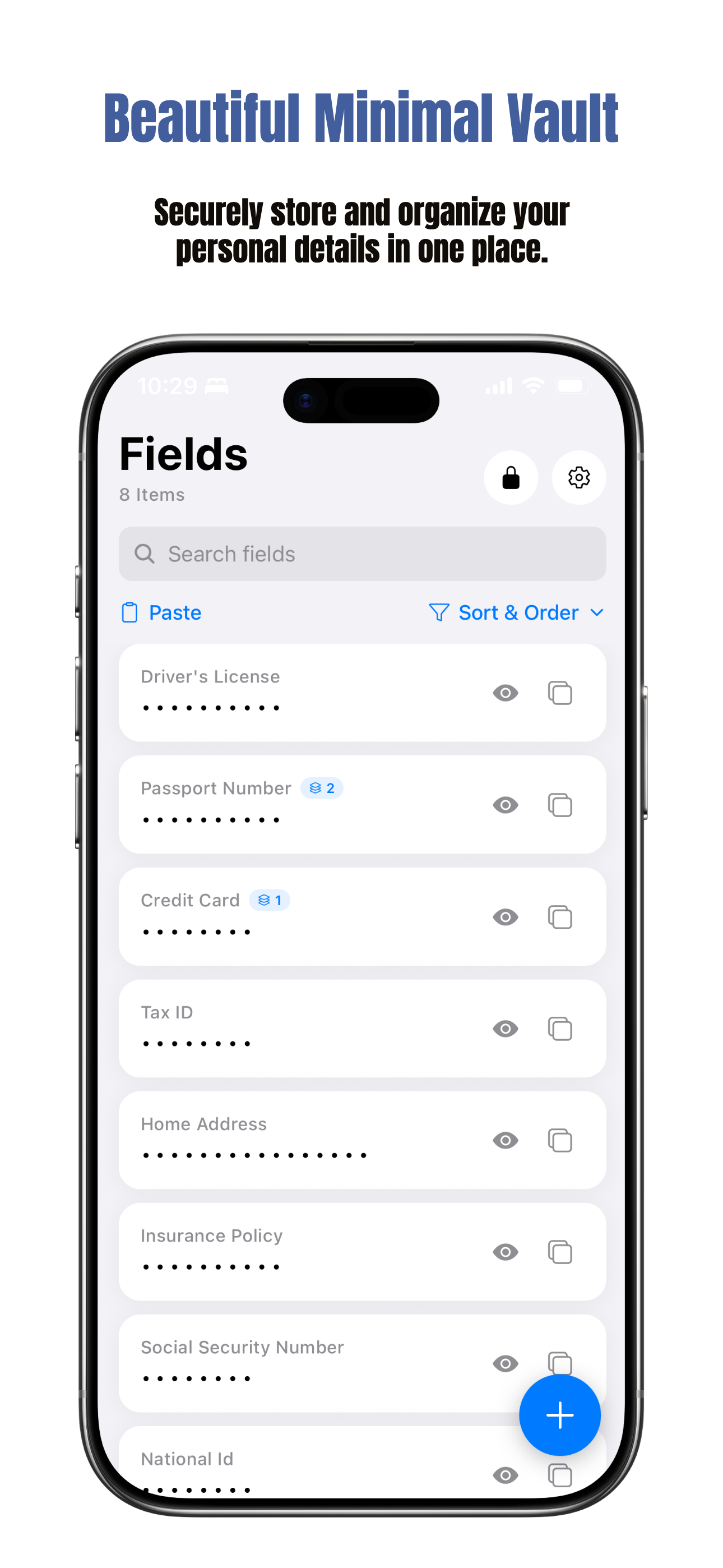 Fields: Secure Text Vault gallery image