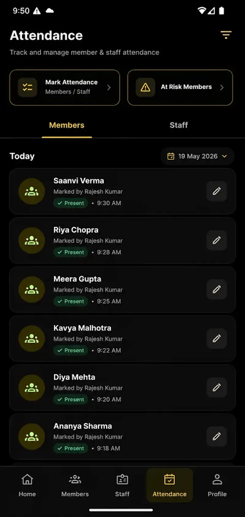 GymFlow screenshot 2