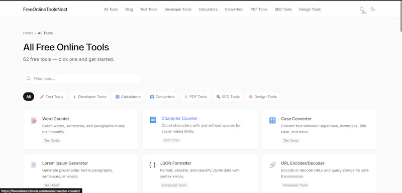 Free Online Tools Nest screenshot 2