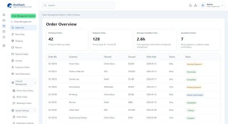 Oneflash Agentic Business Suite screenshot 5