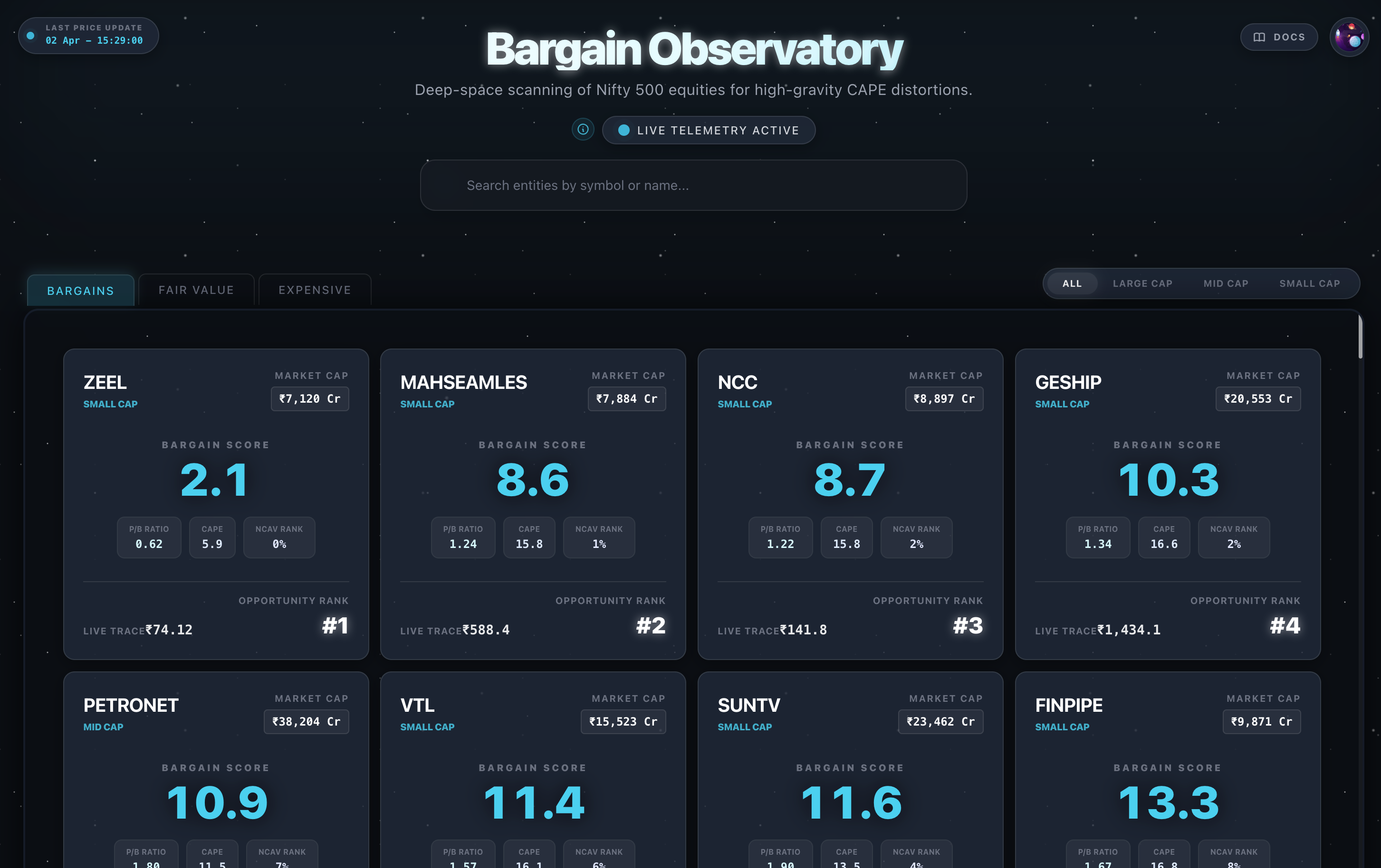 Bargain Observatory gallery image