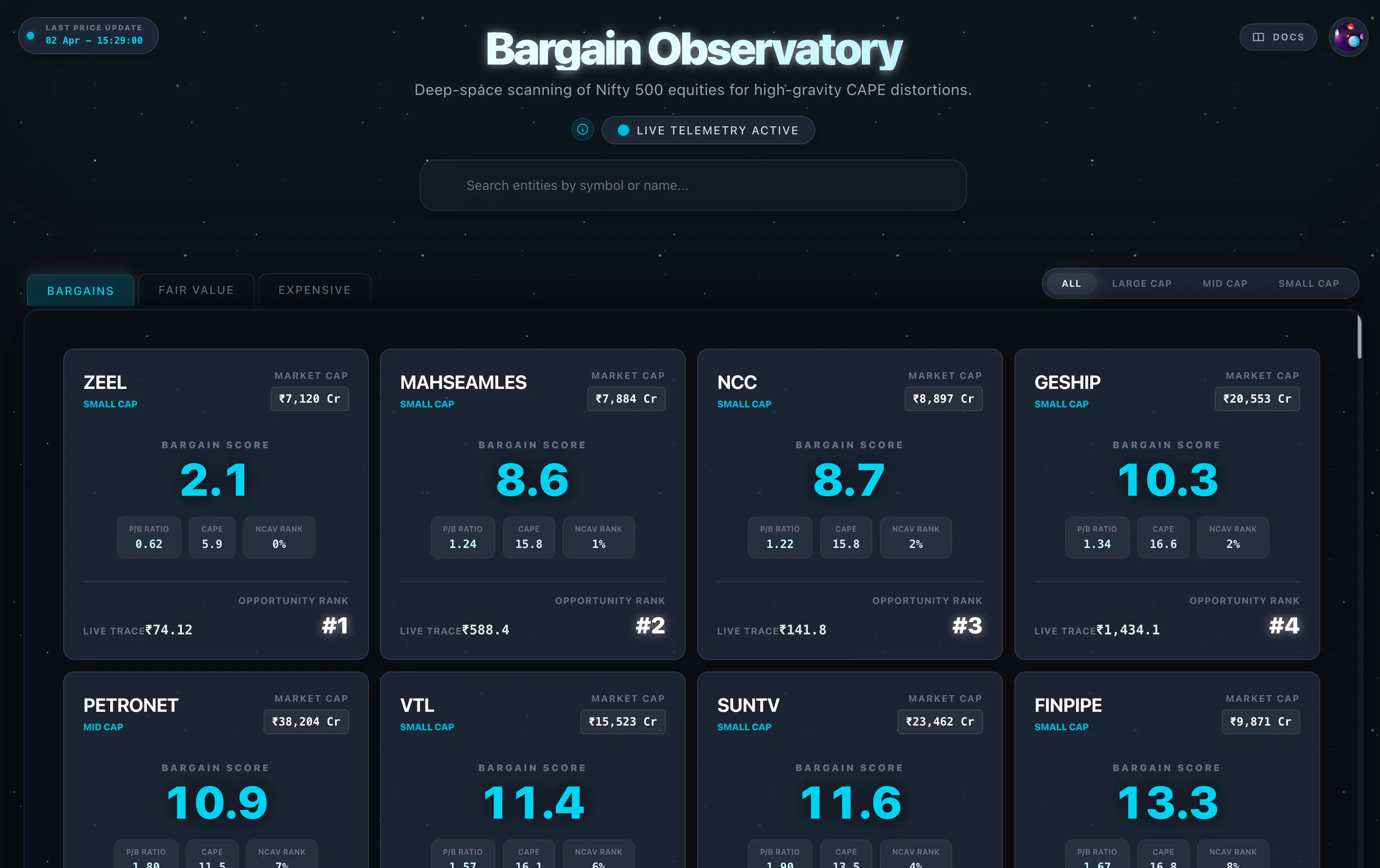 Bargain Observatory 제품 배너