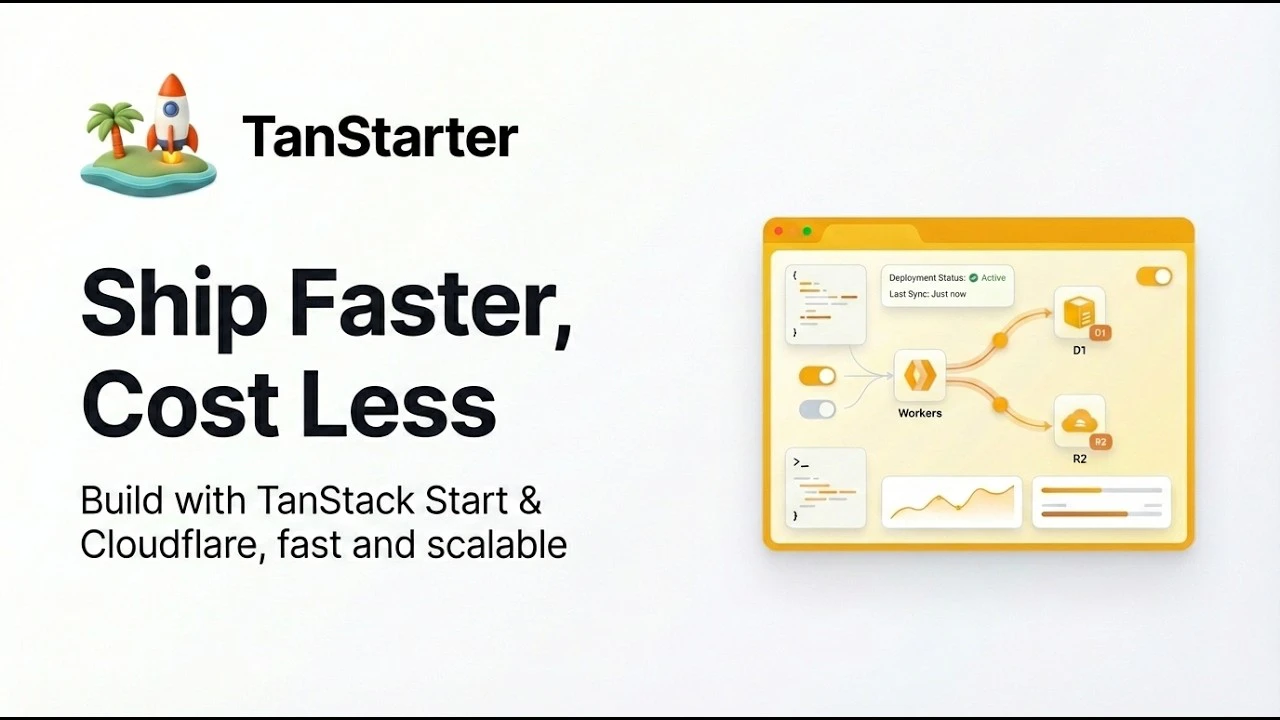 startuptile TanStarter-Ship Faster with TanStack Cost Less with Cloudflare