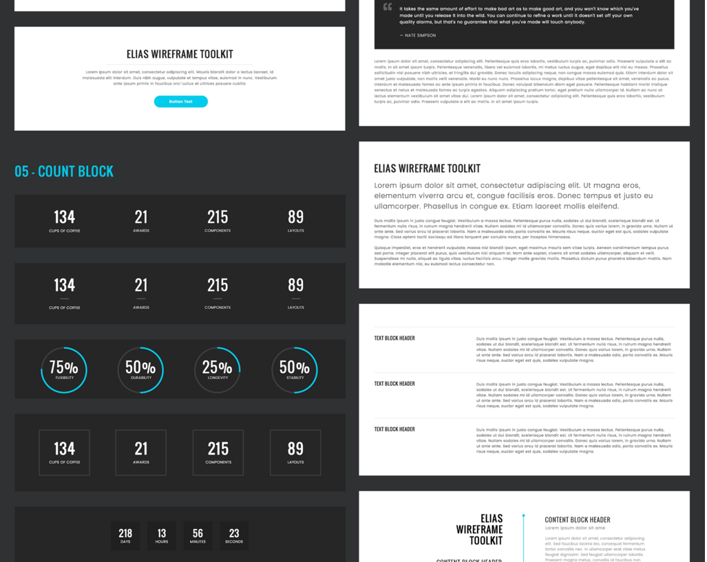 Elias WIreframe Toolkit gallery image
