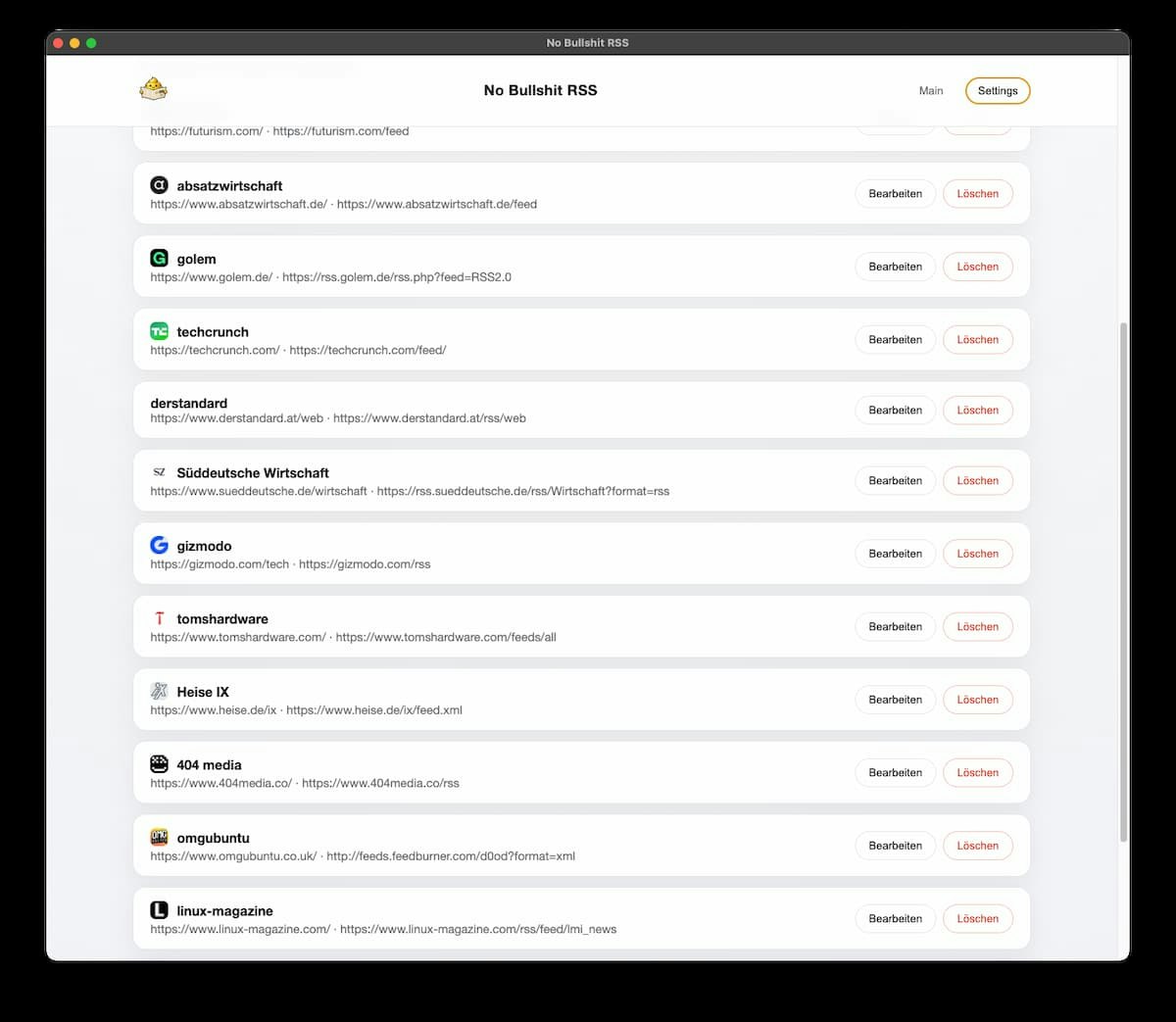 NO BULLSHIT RSS gallery image