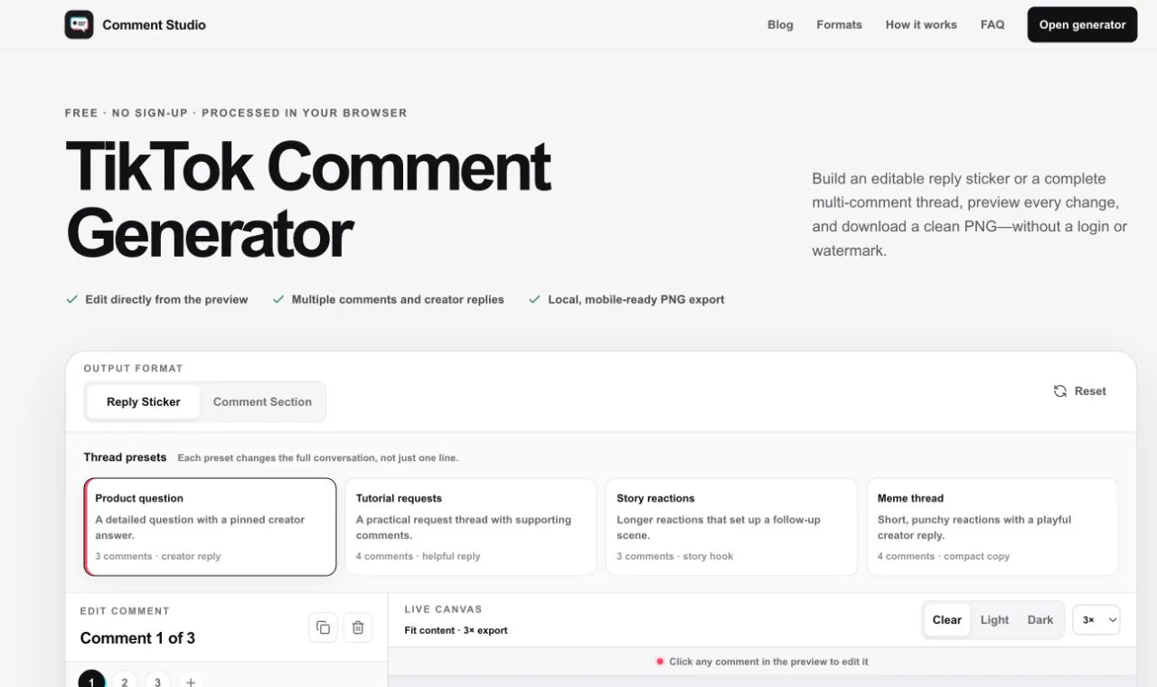 tiktok comment generator.com gallery image