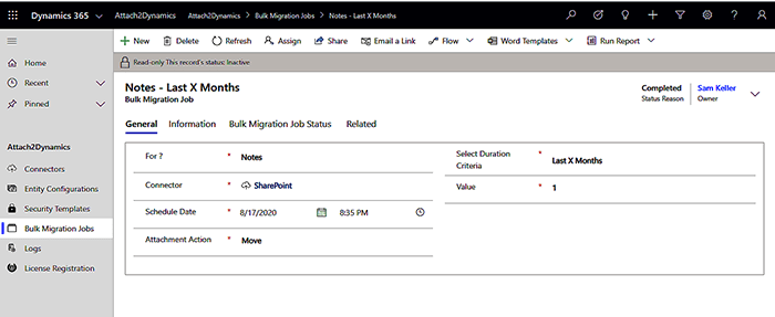 첨부 2dynamics - Dynamics 365 CRM을 Azure, Dropbox 및 SharePoint와 통합하십시오 미디어 5