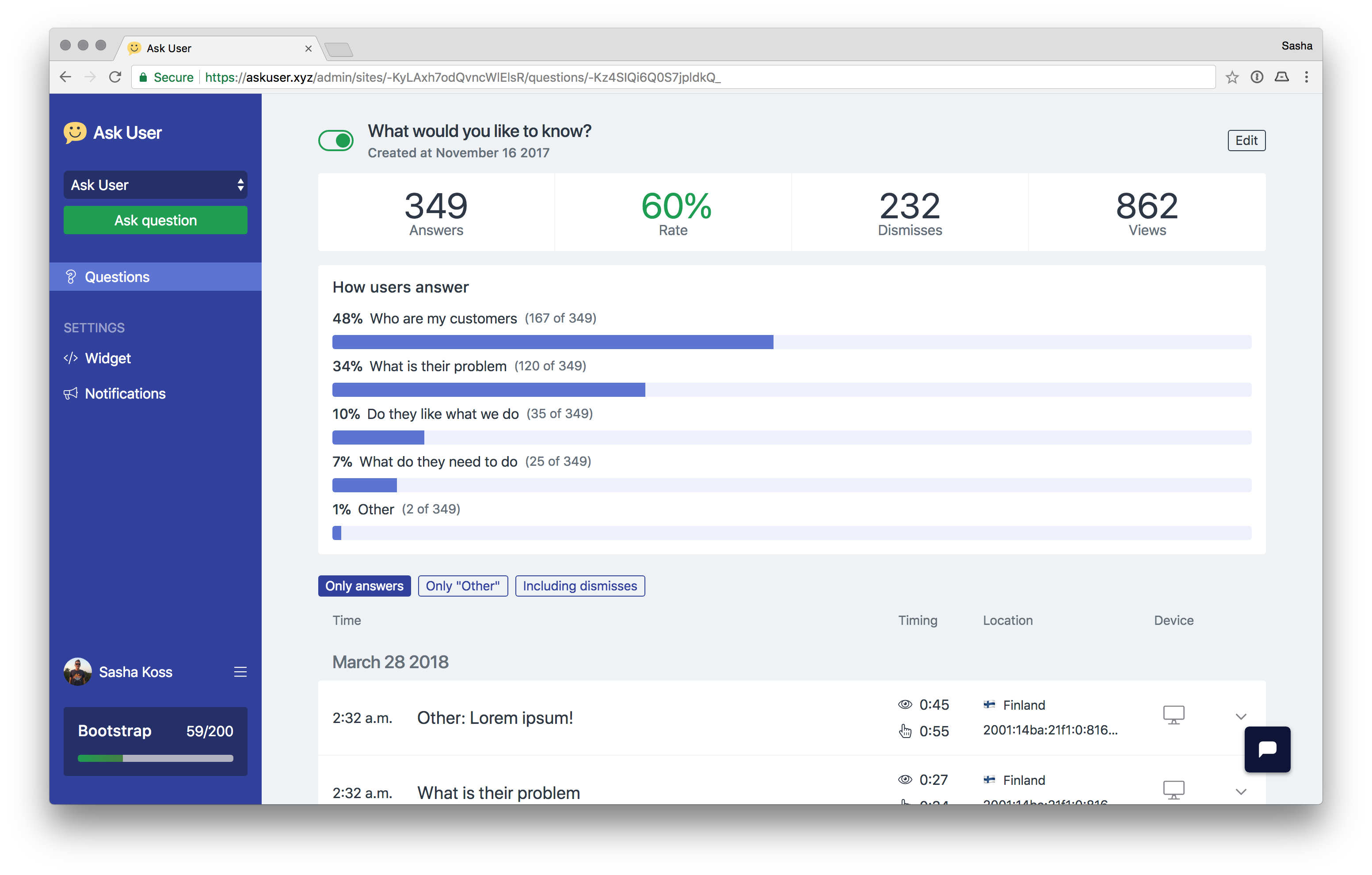 Ask User gallery image