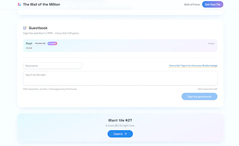 The Wall Of The Million screenshot 10