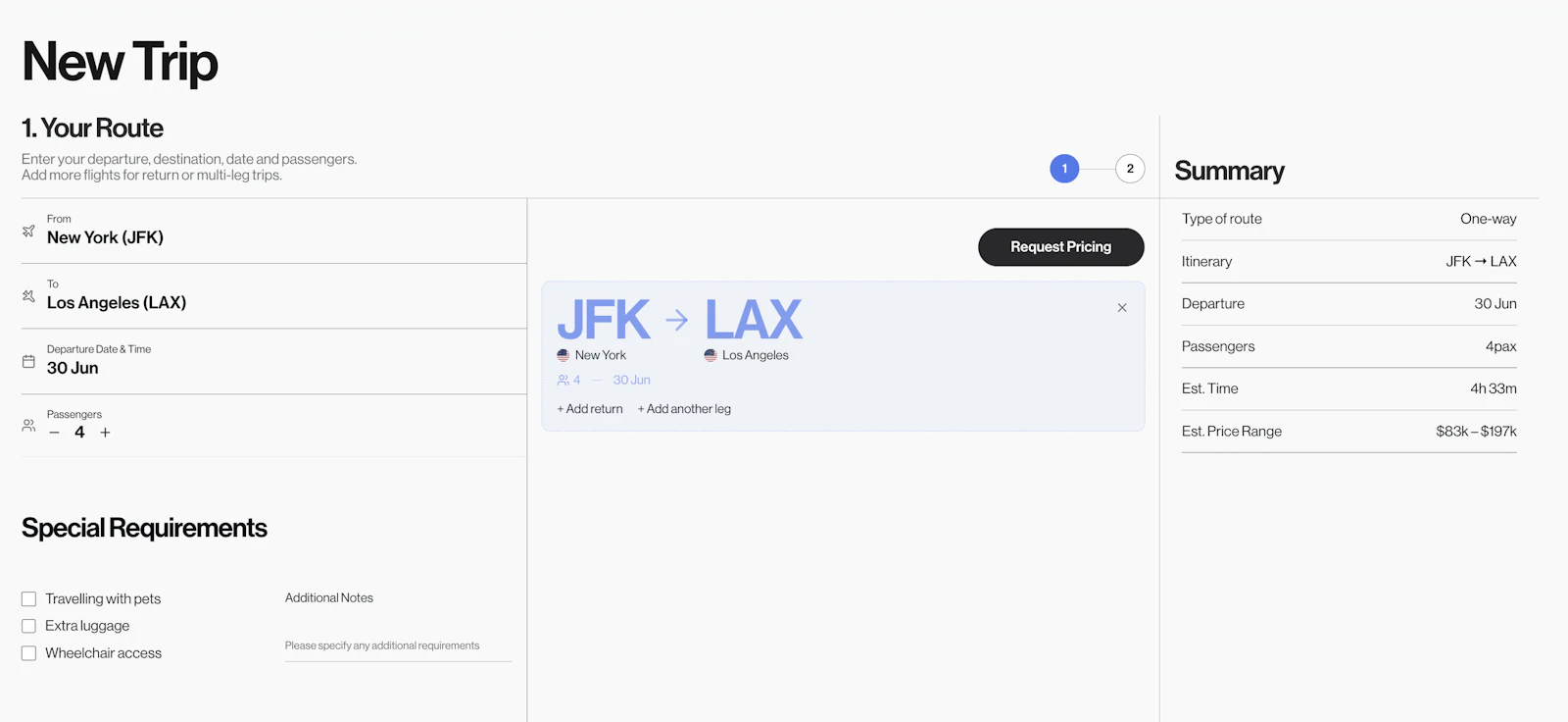 Private Jet Rentally screenshot 2