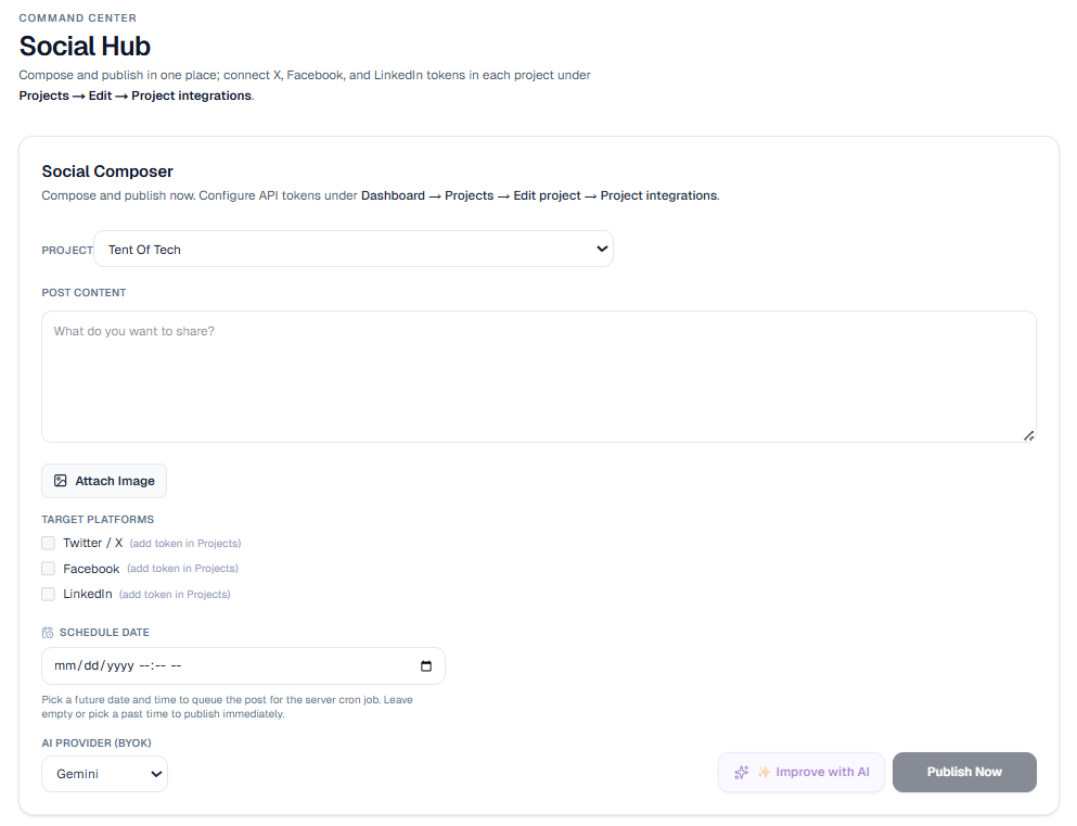 Snyho: AI Content Command Center gallery image