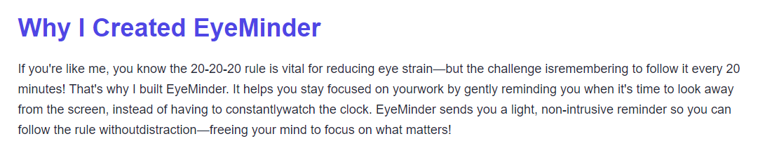 Mídia 3 de Eyeminder