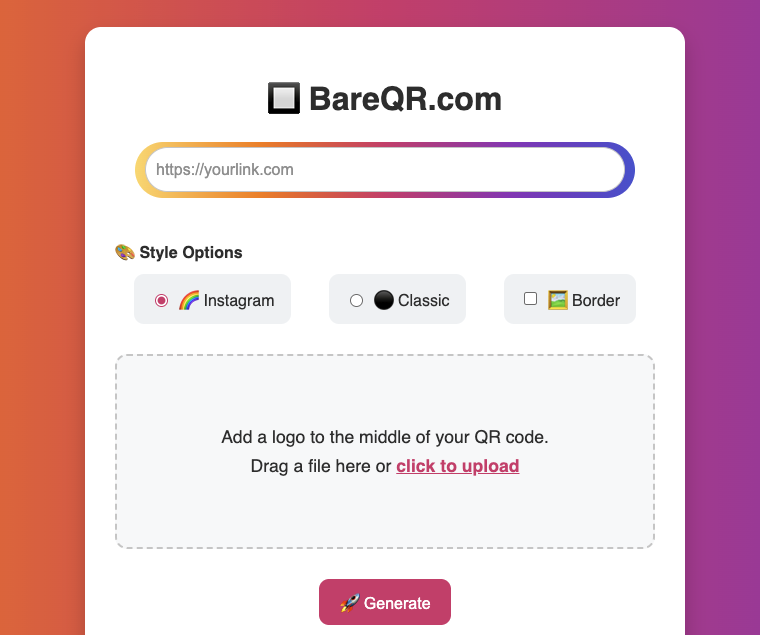 BareQR.com