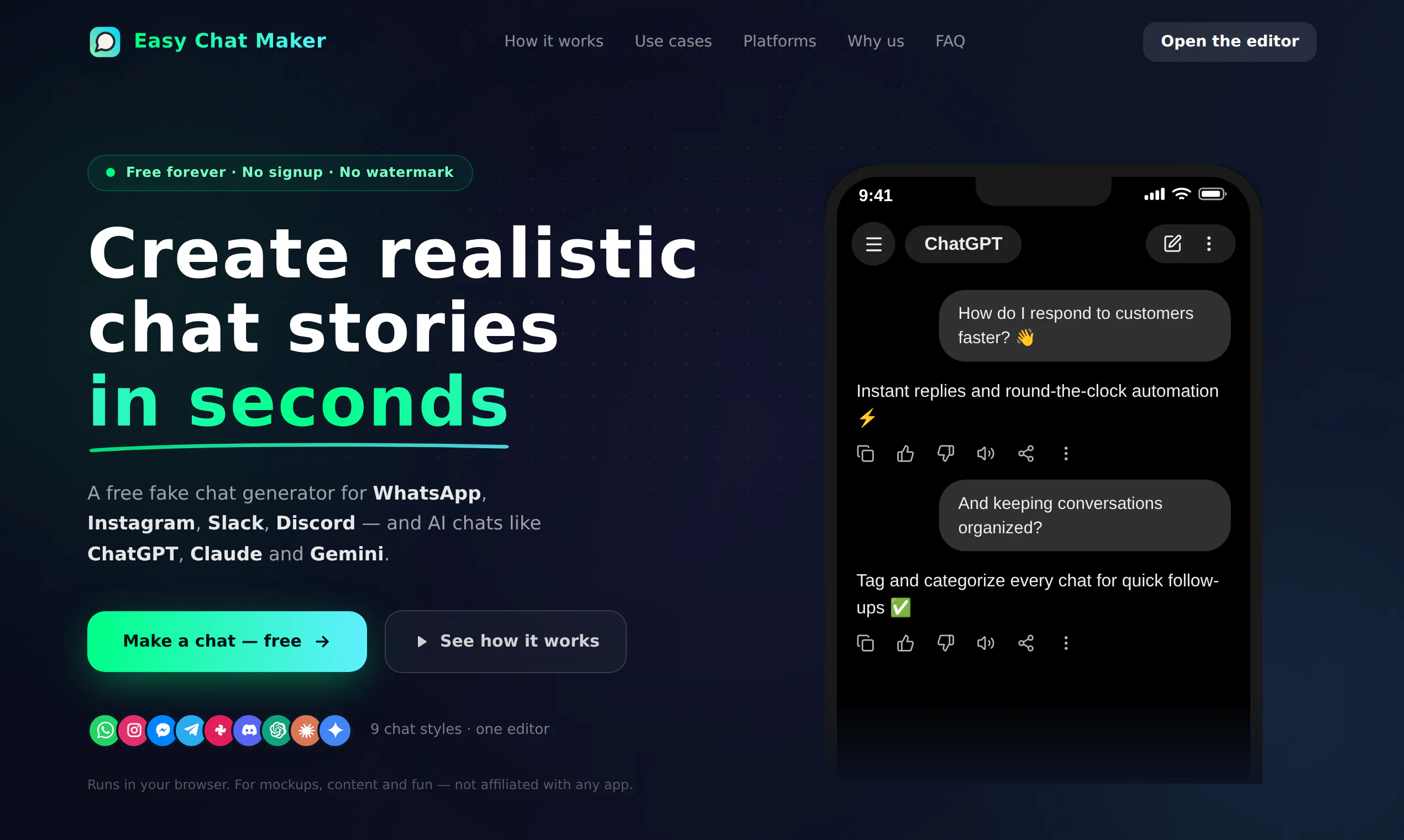 Easy Chat Maker 截图 1