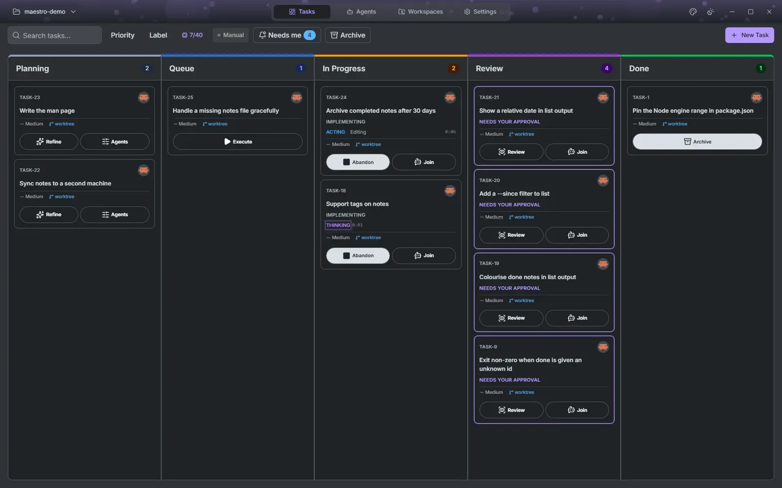 Maestro screenshot 1