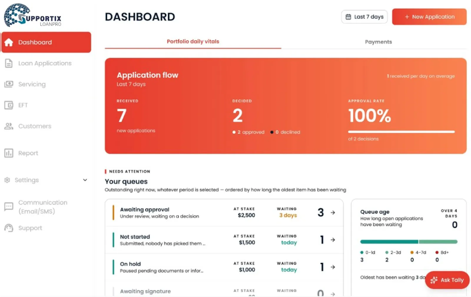 Supportix LoanPro screenshot 1