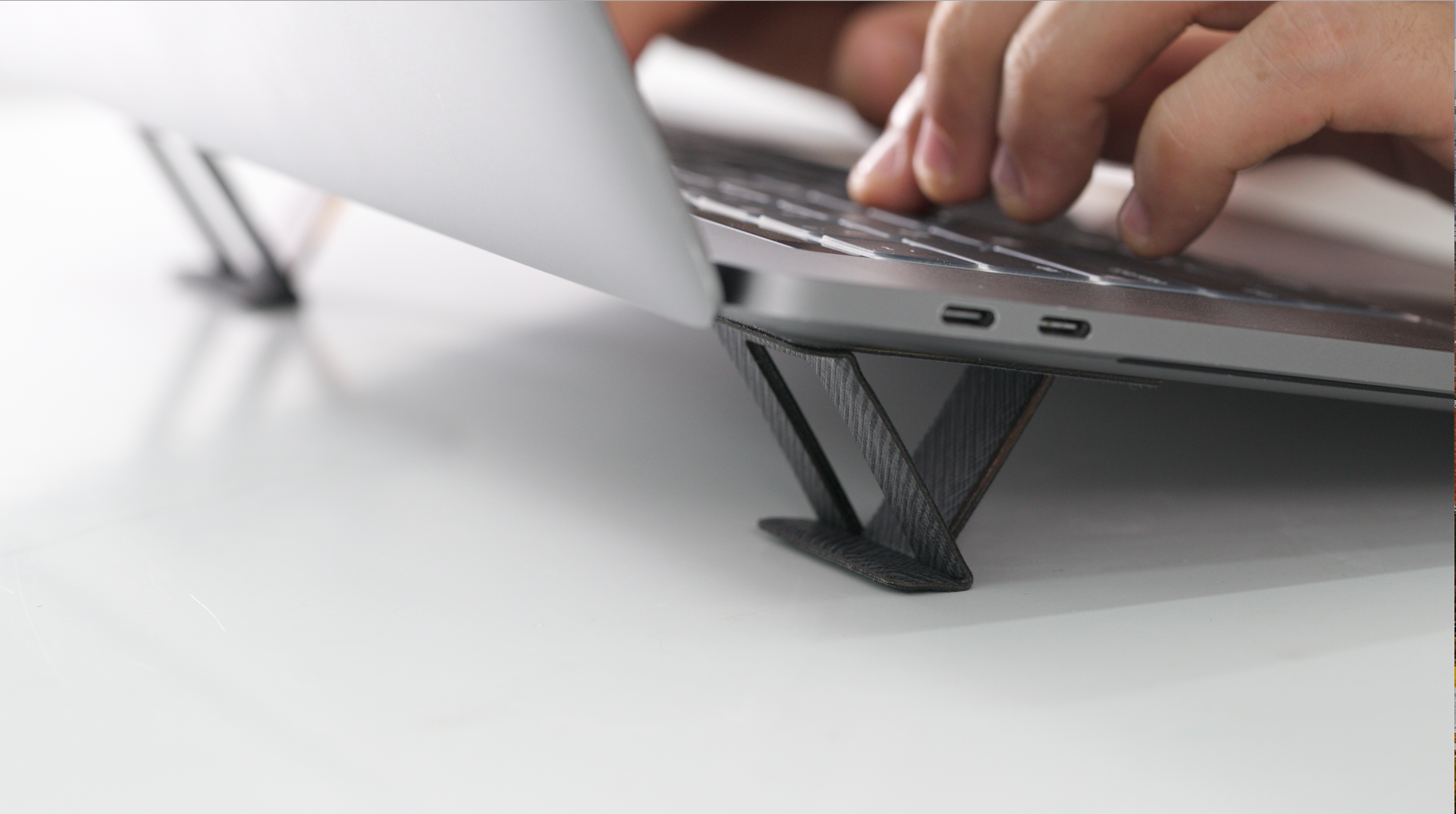 Tesmo Kickstand The Invisible & Portable Adhesive Laptop Stand