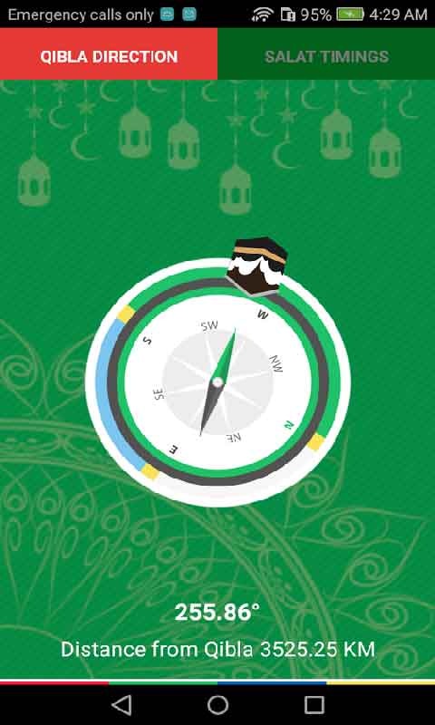 Qibla direction with Salah Timings gallery image