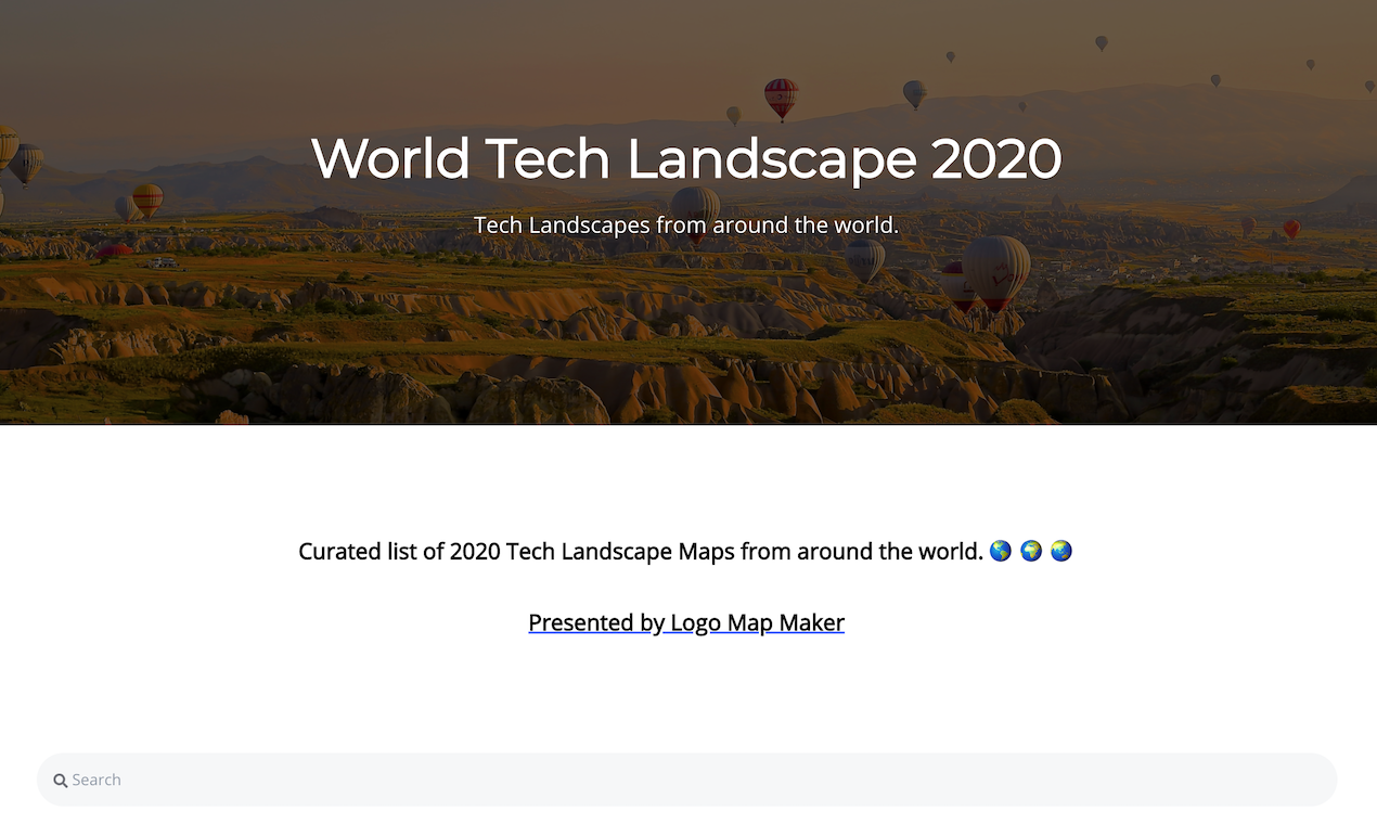 World Tech Landscape 2020 gallery image