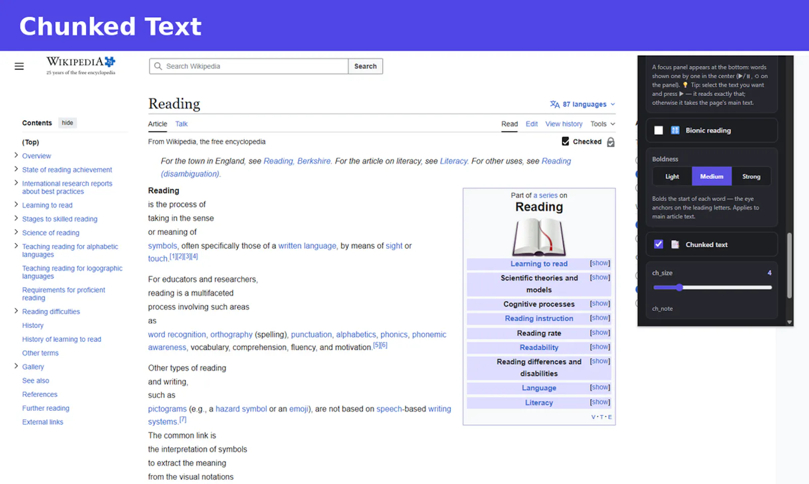 Focus Reader screenshot 2