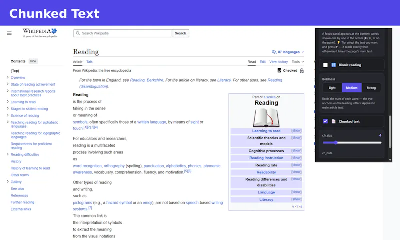 Focus Reader screenshot 2