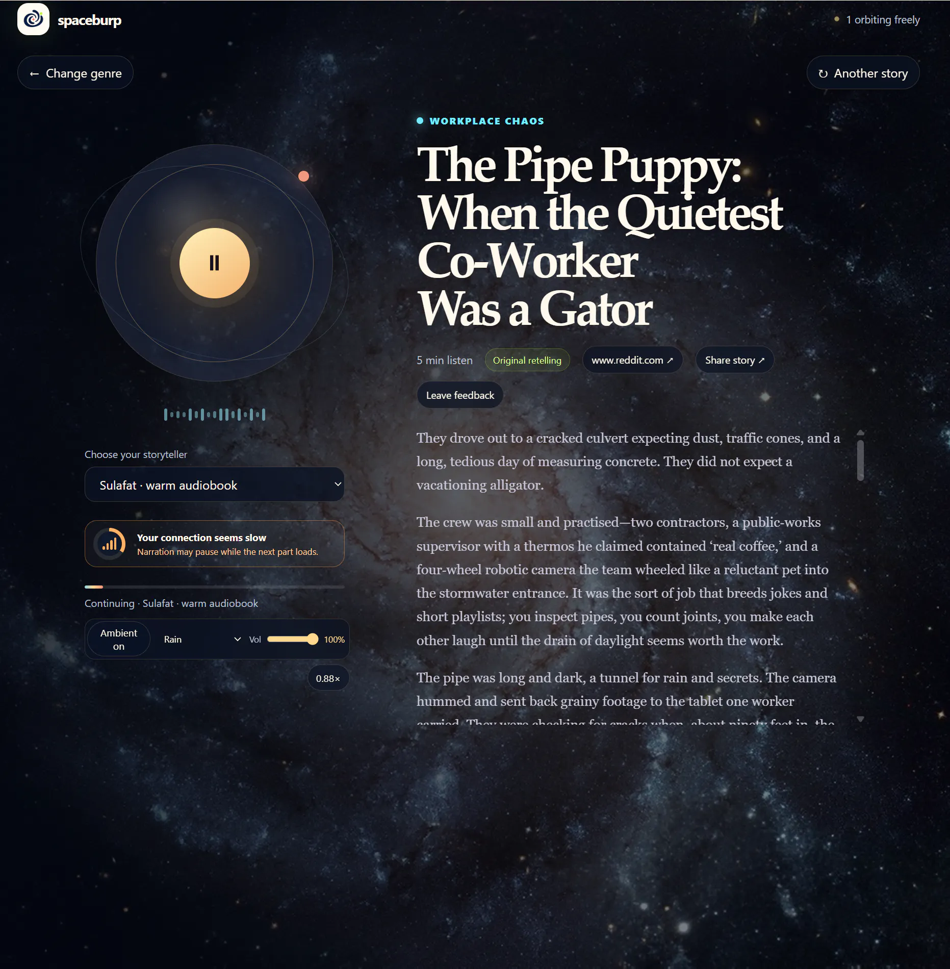SpaceBurp screenshot