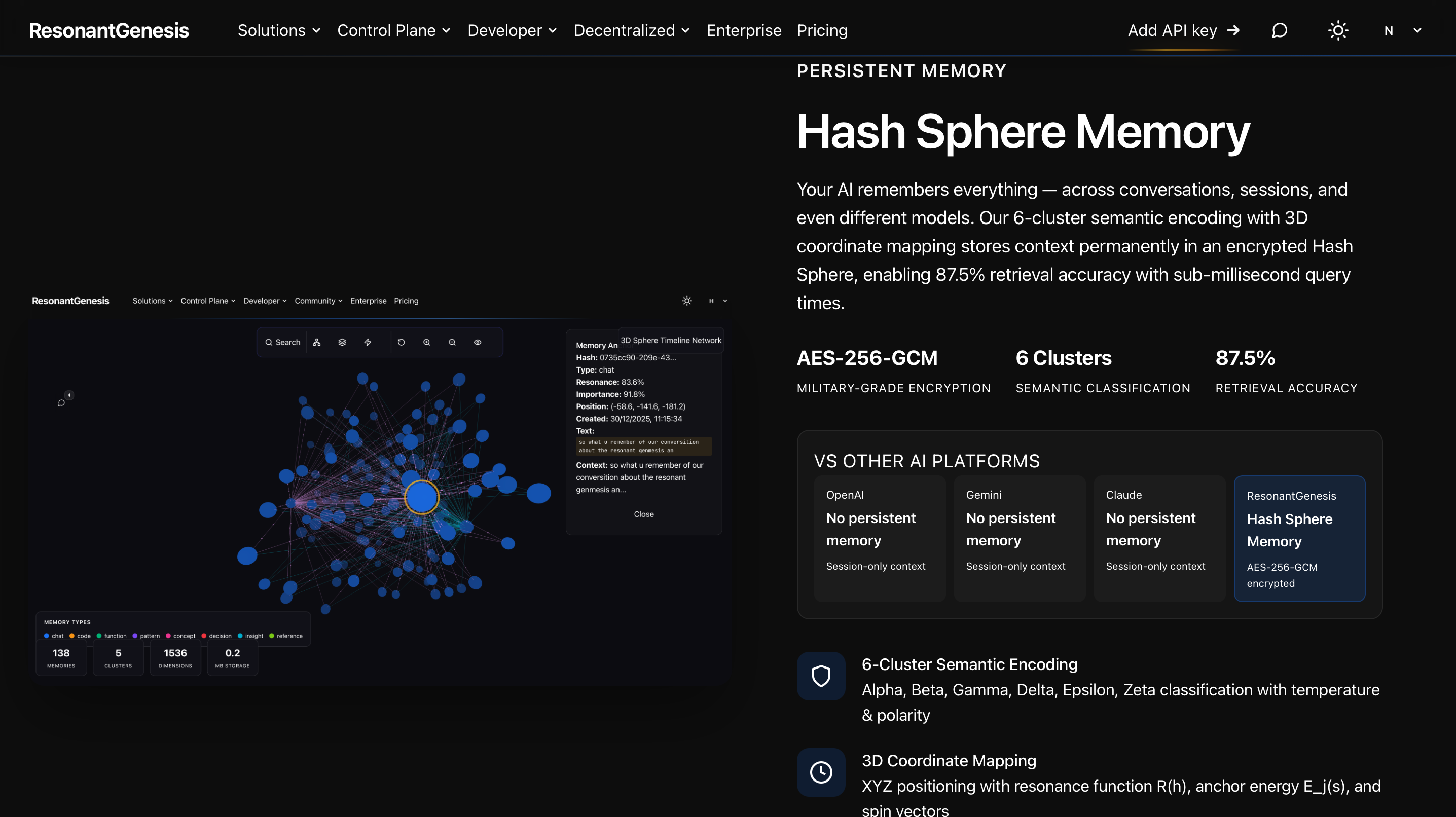 ResonantGenesis - Main product screenshot demonstrating key features and user interface