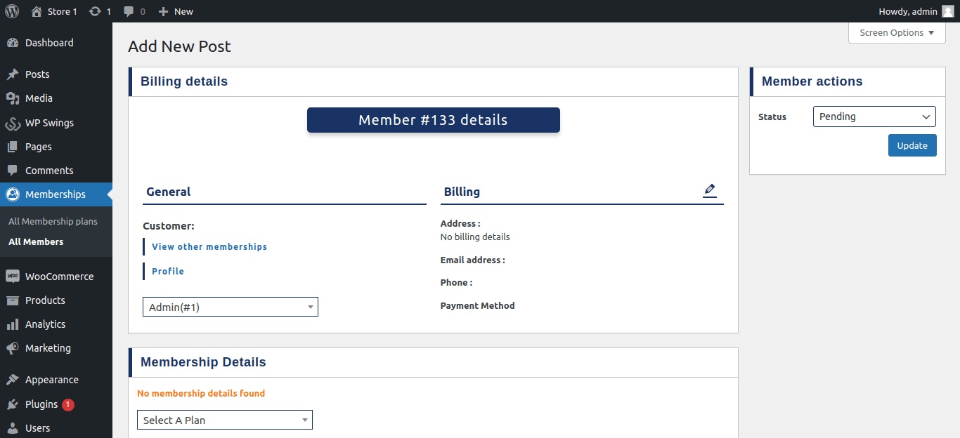 WooCommerce Pro için üyelik media 5