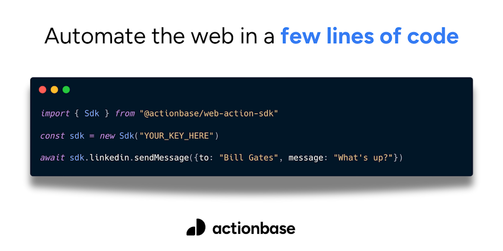 Web Action SDK