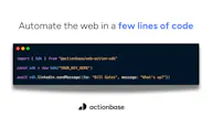 Web Action SDK