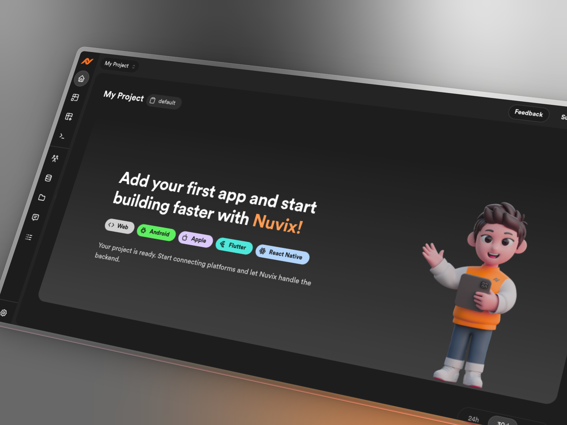 Nuvix - Main product screenshot demonstrating key features and user interface