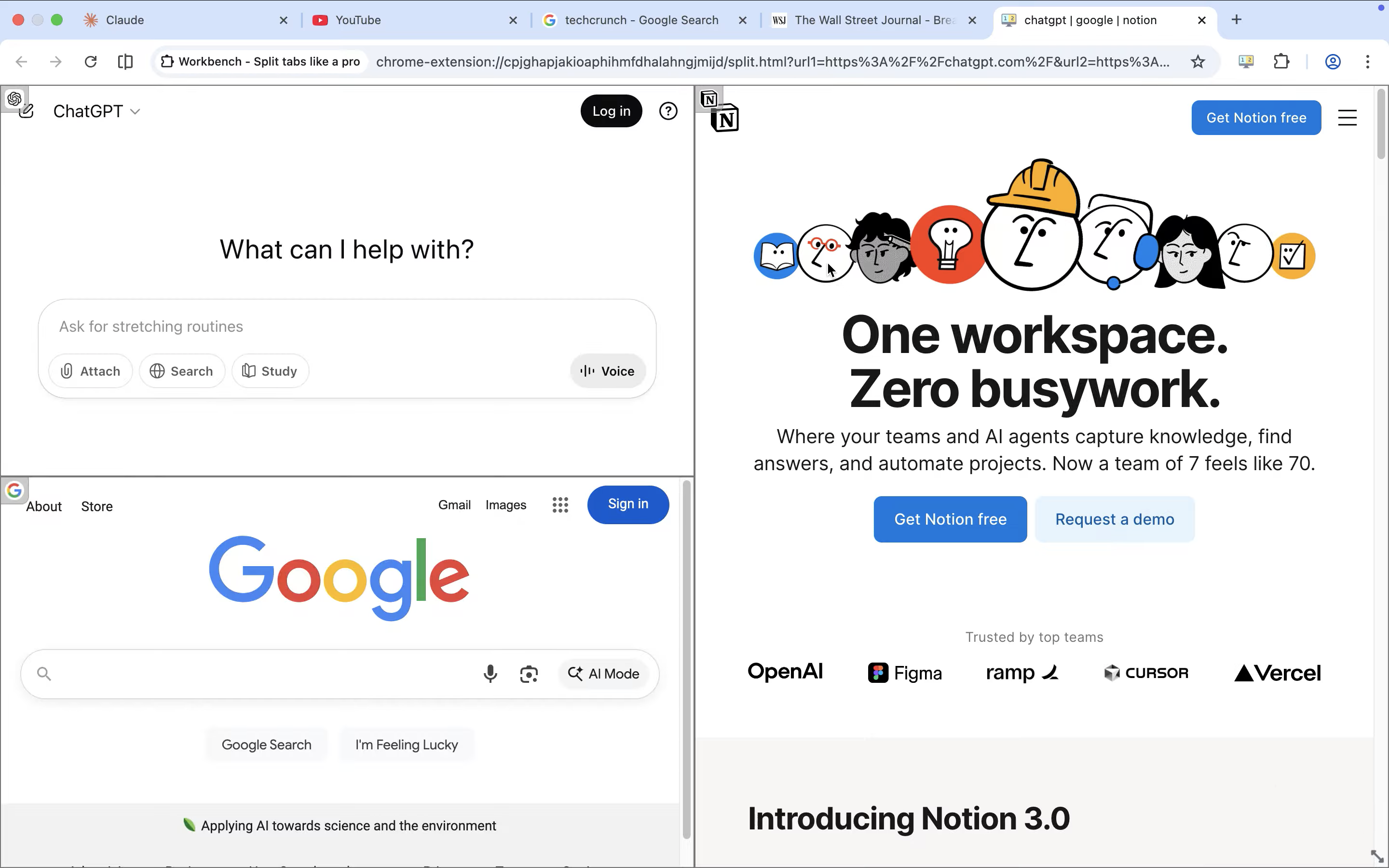 Workbench - Main screenshot showing features and interface