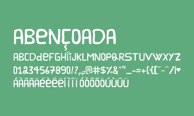 Abençoada typeface gallery image