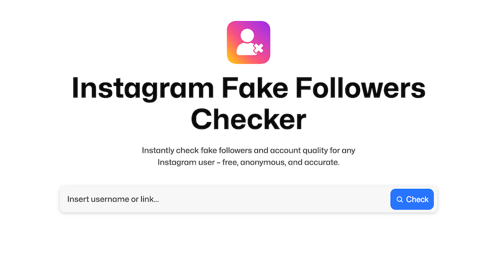 Instagram 가짜 추종자 Checker - Instagram 계정에서 가짜 팔로워를 감지하십시오 미디어 3