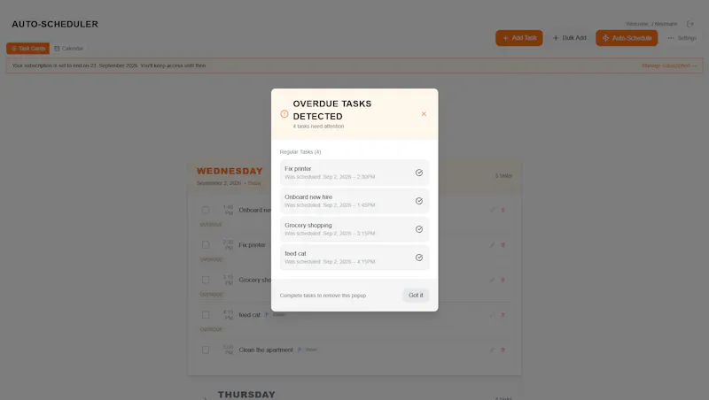 Auto-Scheduler screenshot 5