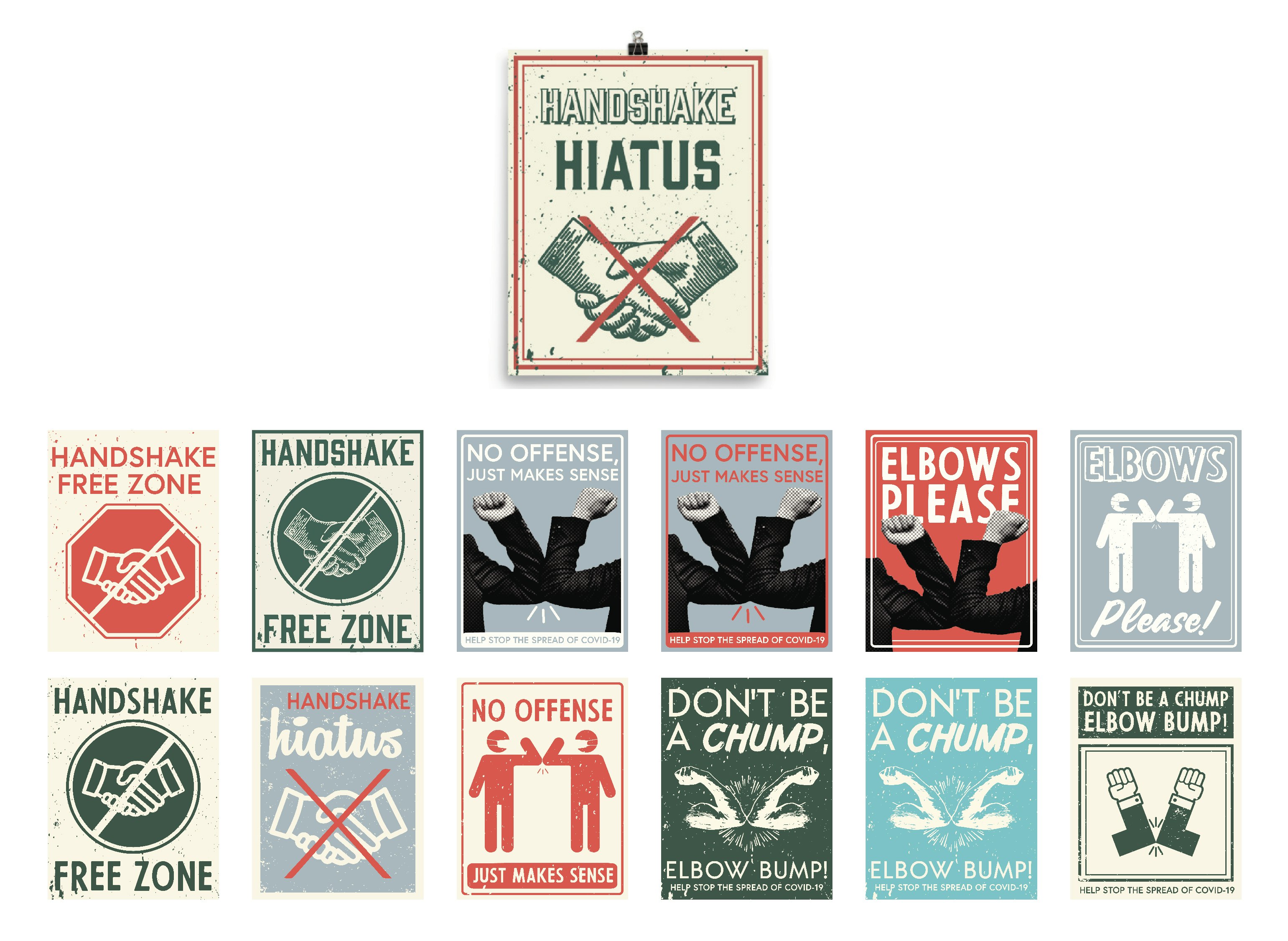 The Handshake Warning Sign Pack gallery image