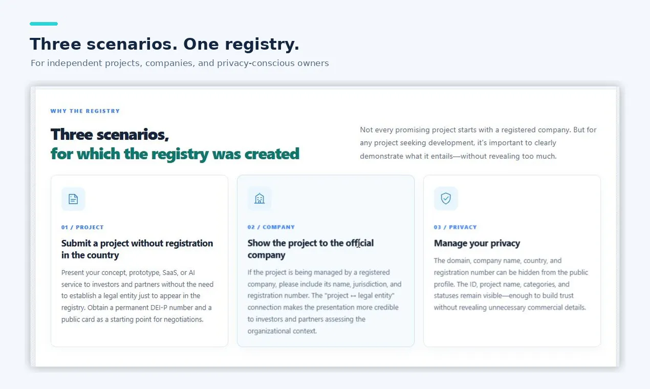 DEI Internet Project Registry gallery image