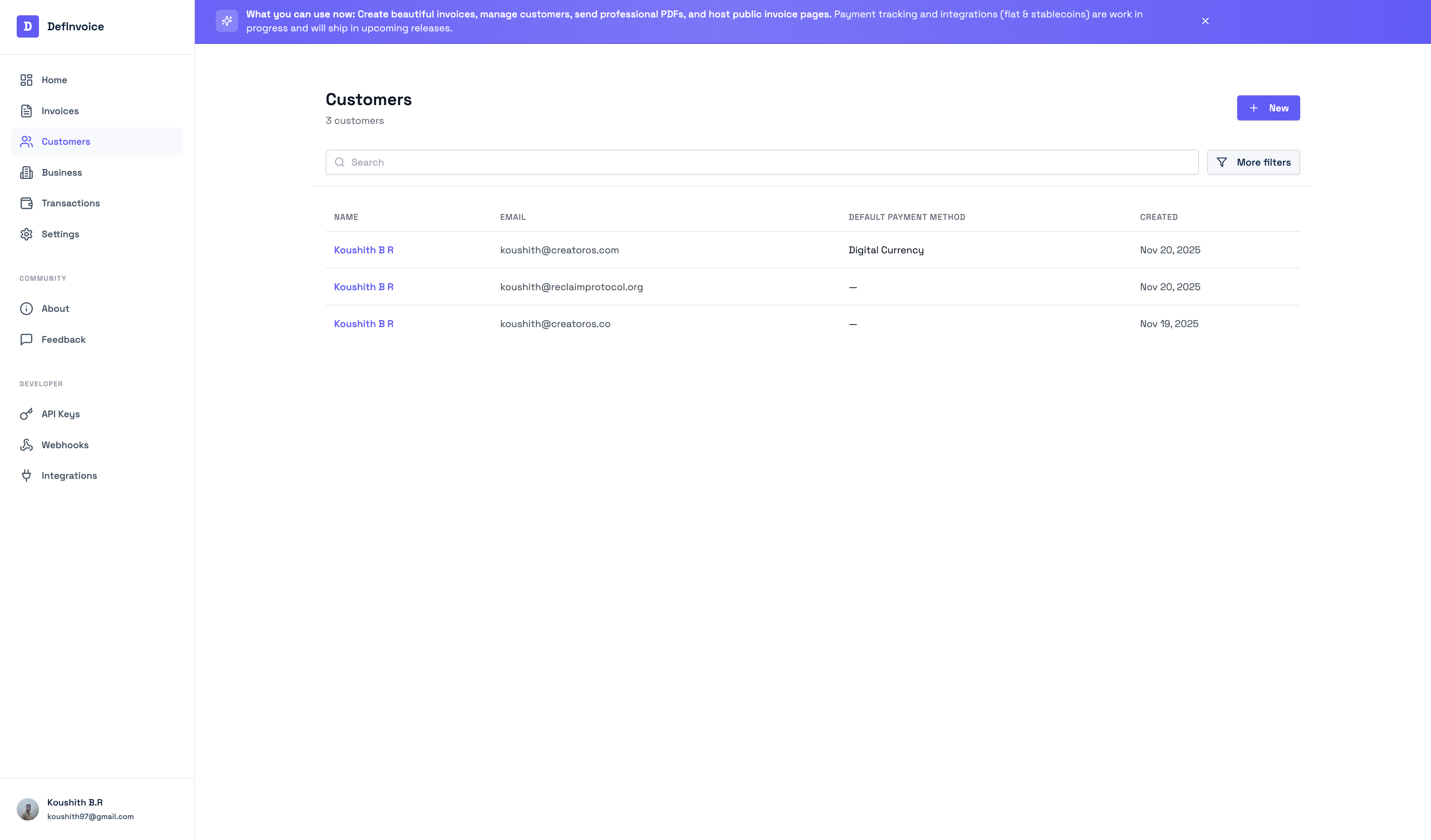 DefInvoice - Screenshot 3 showing product features and functionality