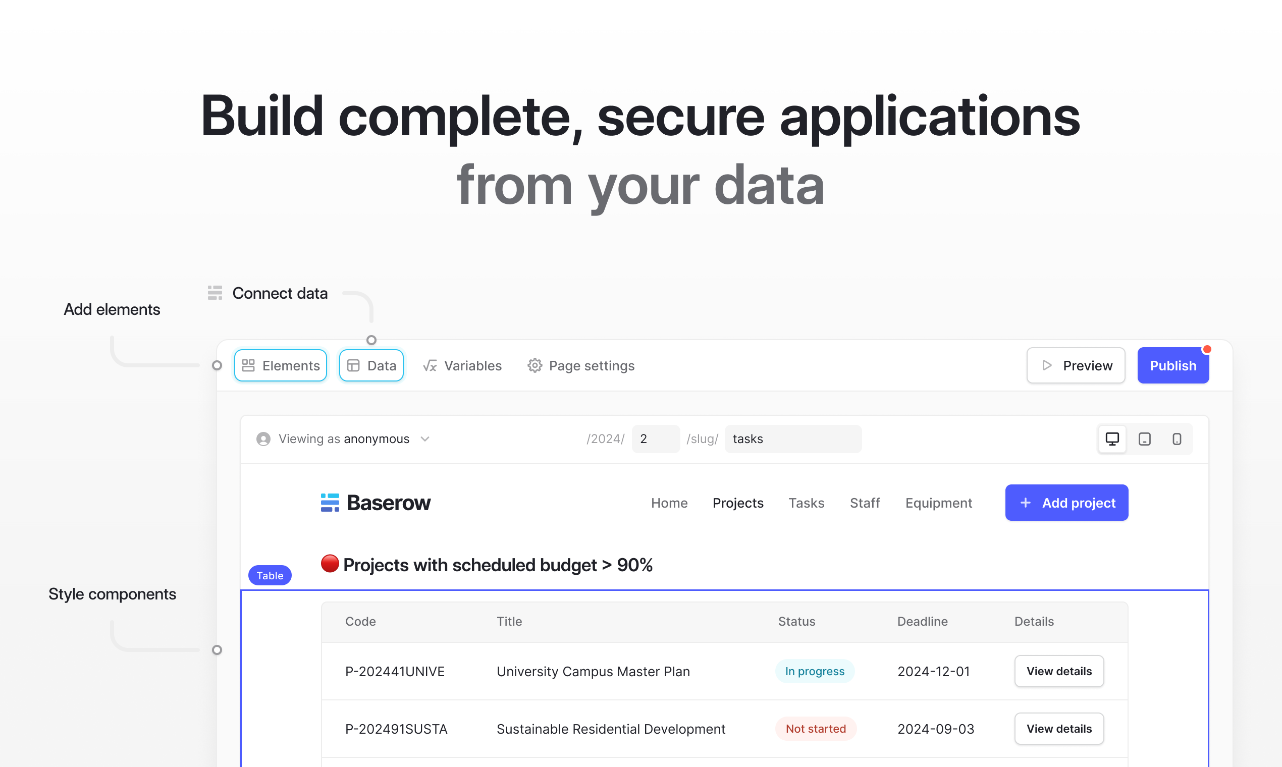 Baserow 2.0 - Screenshot 2 preview