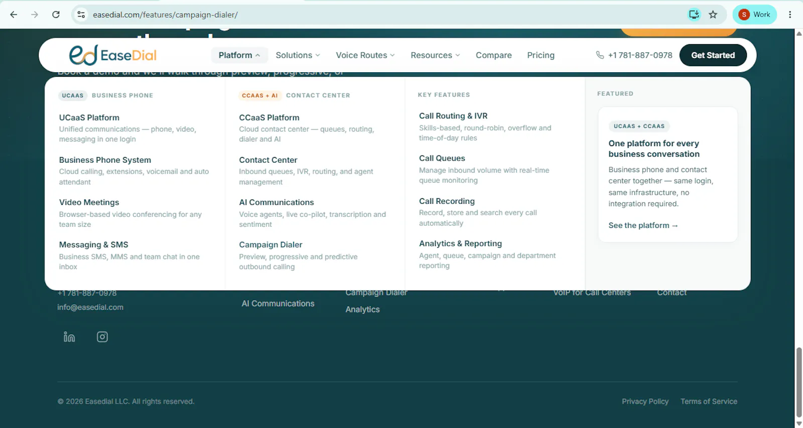 Easedial Ucaas and Ccaas screenshot 2