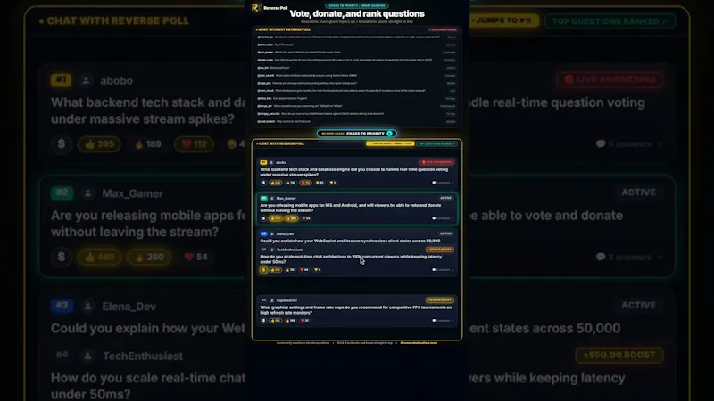 ReversePoll screenshot 1 (video preview)