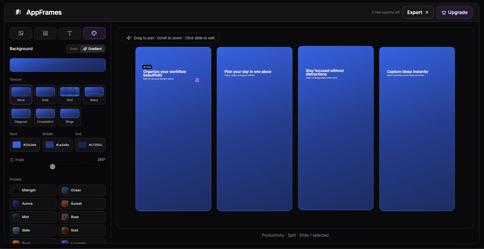 AppFrame screenshot 2