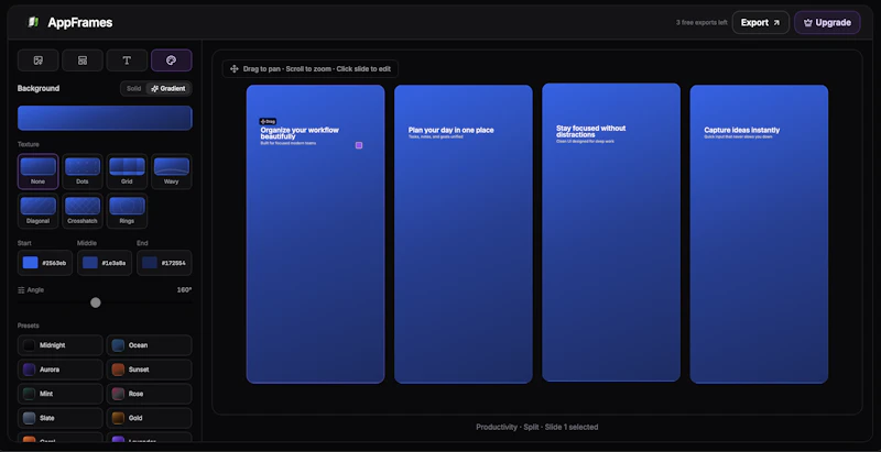 AppFrame screenshot 2