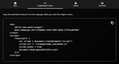 AI SEO Lead Magnet Widget for Agencies gallery image