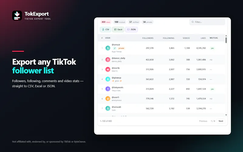 TokExport screenshot 5