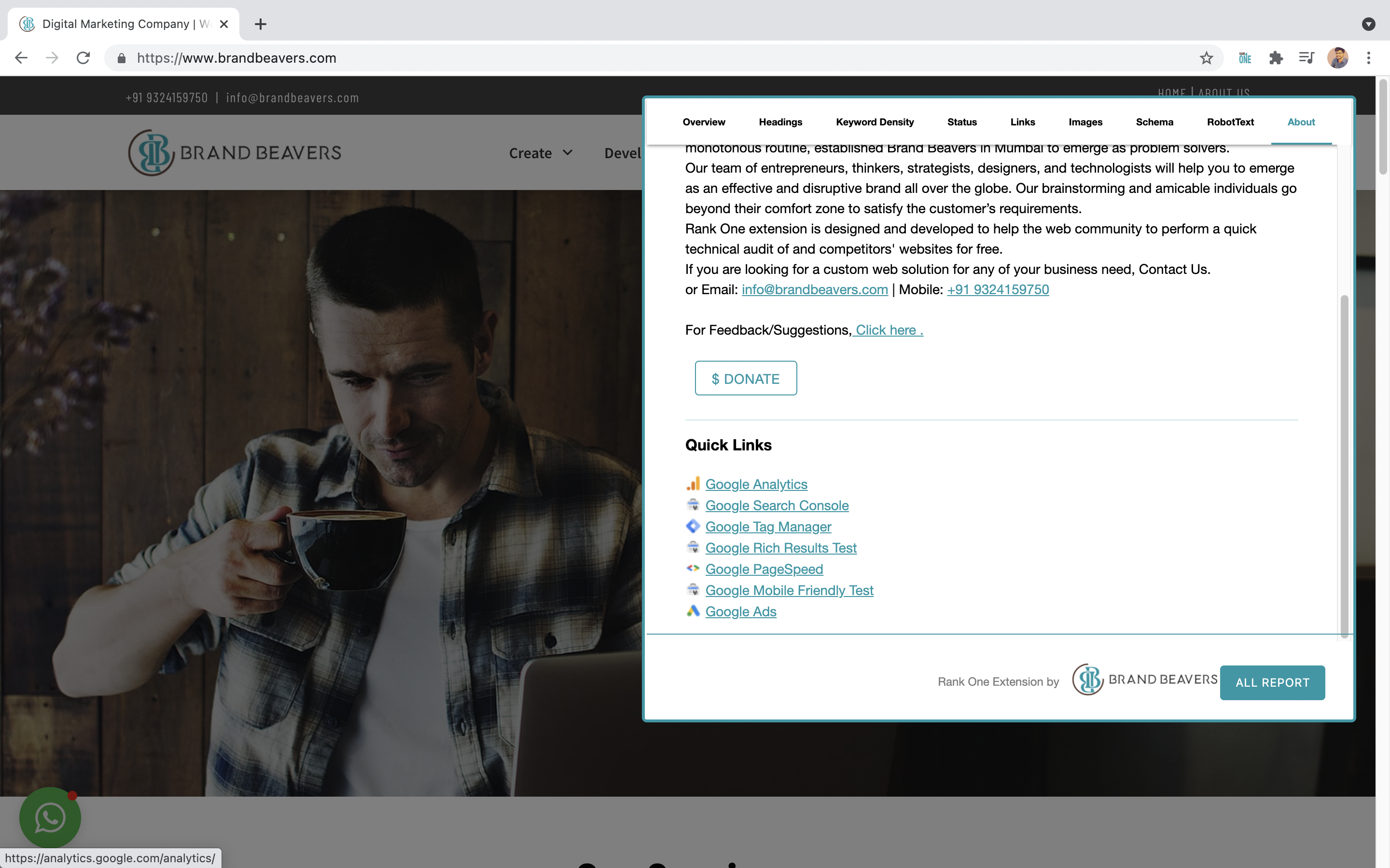 Rank One: On-Page SEO extension gallery image