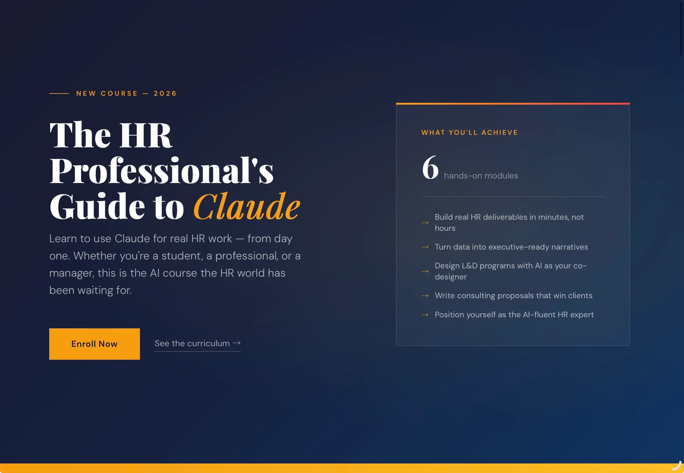 Claude AI for Human Resources 專案橫幅