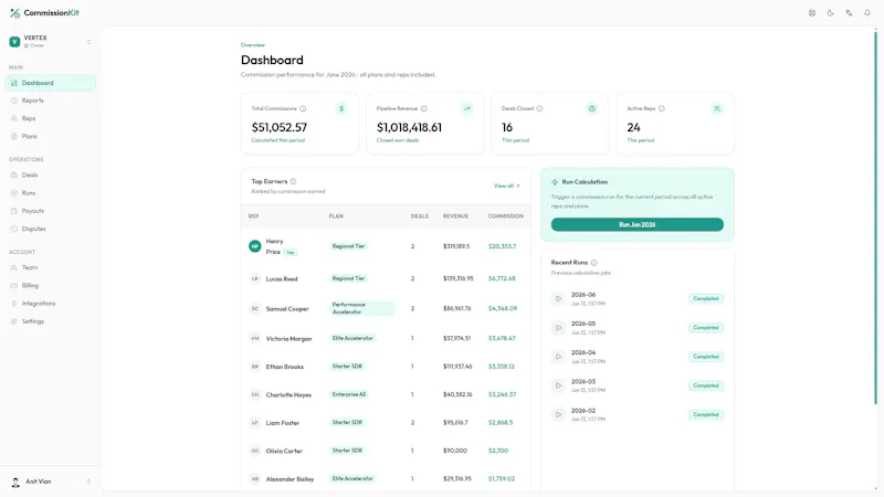 CommissionKit screenshot 2